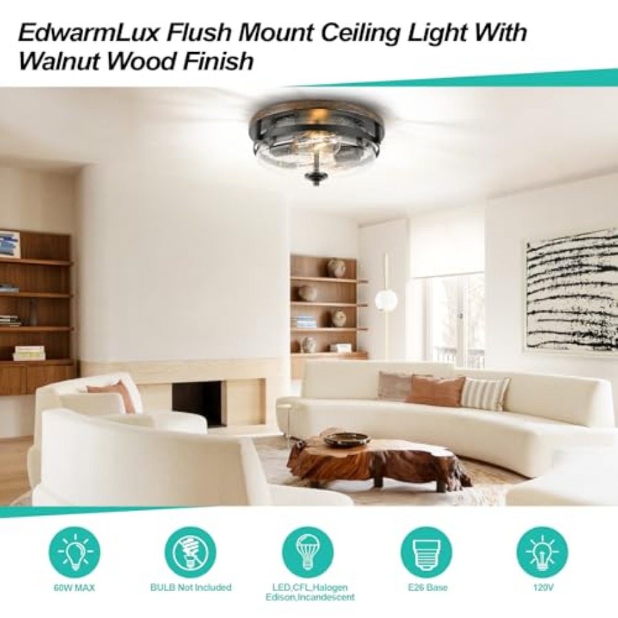 Flush Mount Ceiling Lights, 2- - B&J Florist Supply Nyc 评论和价格
